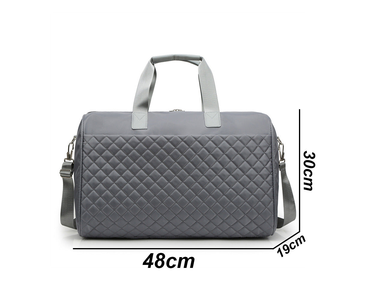 Travel Duffle Bag for Women Weekender Overnight Bags Large Capacity Carry on Duffel Bag, Sports Gym Bag-Grey