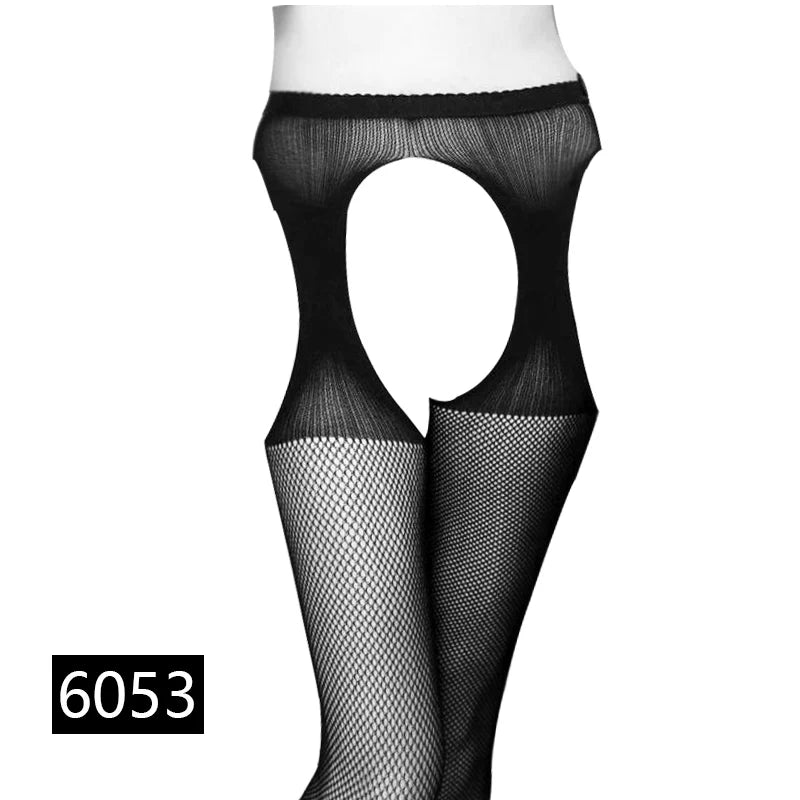 Women Sexy Lingerie Stockings Garter Belt Stripe Elastic Stockings Black Fishnet Stocking Thigh Sheer Tights Pantyhose Dropship