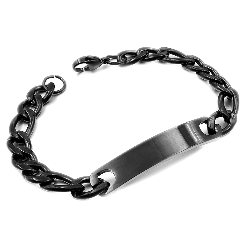 Stainless Steel ID Bracelet for Women Men 2016 Jewellery Fashion Chain Cuff,4 Colors, Wholesale Items,Wb001