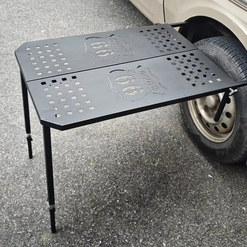 Outdoor Camping Table Car Tire Desk Portable Folding BBQ Table Vehicle Wheel Table Board Auto Travel Accessories