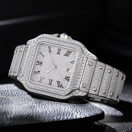 💎Zircon Prestige Rectangle Automatic Watch - Miyota Movement | Sport & Business Excellence💎